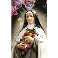 Saint Theresa Prayer Card