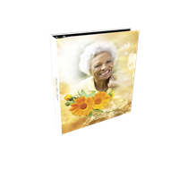 Gold Clouds and Flowers Register Book Package